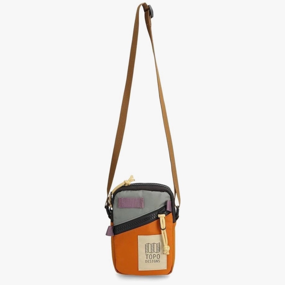 🌄 Topo Designs Mini Shoulder Bag — Beetle/Spice Colorblock Crossbody